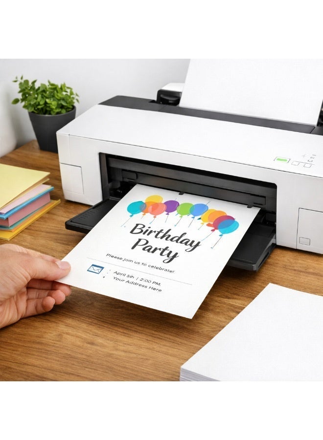 فيرستنوك ورق مقوى أبيض من فيرستنوك، مقاس A4 | 300 غرام/متر مربع، سميك للغاية، ناعم الملمس | ورق مقوى فاخر غير لامع للطباعة، والأعمال الحرفية، وبطاقات الدعوة، والمشاريع اليدوية، والمشاريع المكتبية والفنية - 50 ورقة - Image 3